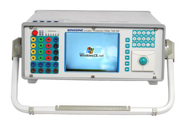 essai de relais à C.A. de 1MV/3 phases K1063+ réglé avec l'interface de vidéo de VGA